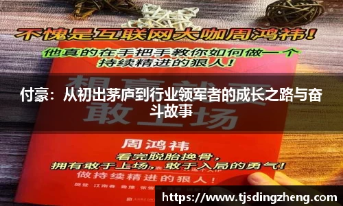 付豪：从初出茅庐到行业领军者的成长之路与奋斗故事